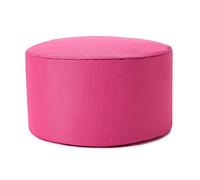 Lumaland Pouf Chaise Tabouret 25 x 45 cm | pour Enfants et Adultes | pour intérieur et extérieur | Coussin Rond de Sol | Pouf Siège - Résistant à l'eau | Entretien Facile [Rose]