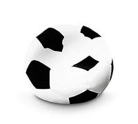 Lumaland Pouf de Luxe Football | Enfants & Adultes 110cm Bean Bag | Résistant à la saleté | Robuste et Polyvalent [Beanbag Football Grand]