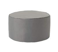 Lumaland Pouf Fauteuil Sac Siège | 45 cm x 25 cm Table Basse Intérieur/Extérieur | Avec rembourrage flexible en EPS [Gris Argent]