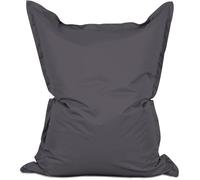 Lumaland Pouf Géant de Luxe 140x180 cm Anthracite Housse Lavable Sac de Billes EPS 380 L Rechargeable