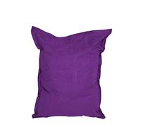 Lumaland Pouf géant de Luxe | Intérieur XXL Pouf avec Housse Lavable | 140cm x 180cm | Grand Coussin pour Enfants & Adultes | Sac intérieur Rechargeable incluant 380 litres de Billes EPS [Violet]
