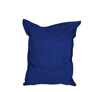 Lumaland Pouf géant de Luxe | Intérieur XXL Pouf avec Housse Lavable | 140cm x 180cm | Grand Coussin pour Enfants & Adultes | Sac intérieur Rechargeable incluant 380 litres de Billes EPS [Bleu Royal]