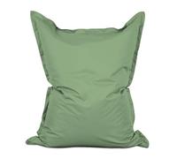 Lumaland Pouf géant XXL 140 x 180 cm | Coussin de couchage imperméable pour l'intérieur et l'extérieur avec plus de 3 millions de perles EPS adaptatives | Bean Bag avec housse lavable [Vert pastel]