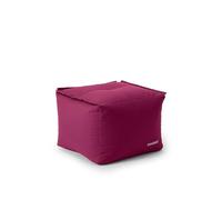 Lumaland Pouf Lounge Pouf Modulable Tabouret Extensible Individuellement et Léger - Lavable et Imperméable - pour Intérieur et Extérieur - 54 x 54 x 54 cm - Bordeaux