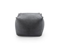 Lumaland Pouf modulaire - Série velours côtelé - Pouf d'intérieur avec structure douce - Idéal pour les modules de canapé et pour le pouf - Avec rembourrage - Pour salon, etc. - 54 x 54 x 40 cm