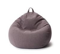 Lumaland Pouf Poire Comfort Line | 90 x 110 x 50 cm Fauteil Poire Intérieur (250 L) | Housse Lavable | Remplissage de Billes PSE | Coussin de Sol Gaming Beanbag Adulte Enfant [Gris Foncé]
