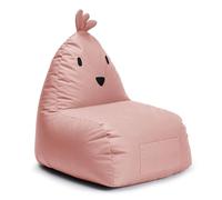 Lumaland Pouf pour enfant Chicken | Pouf en forme de famille animale pour enfants | Bean Bag résistant à l'eau pour intérieur et extérieur | Matériau facile à entretenir | 80 x 75 x 75 cm & 3,1 kg
