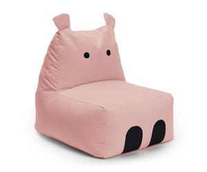 Lumaland Pouf pour Enfant - Design Hippo - pour l'Intérieur et l'Extérieur - Combinable avec les Amis de la Animal Line - 80 x 70 x 65 cm - Rose