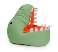 Lumaland Pouf pour enfants Dino et famille d'animaux - Imperméable - Intérieur et extérieur - Matériau facile d'entretien - 90 x 90 x 70 cm - 4,1 kg - Vert