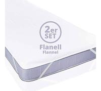 Lumaland Protège-Matelas imperméable en Flanelle Protège-Oreiller Ensemble de 2 pièces 70 x 140 cm