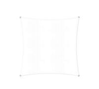Lumaland voile d'ombrage cordes de fixation incluses , 100% HDPE avec le filtre UV de protection 3x3 blanc