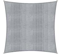 Lumaland Voile d'ombrage carrée 5 x 5 mètres Protection solaire résistante aux intempéries, y compris câbles de fixation Terrasse Jardin Balcon Ombrage Protection UV