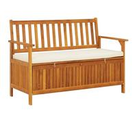 Lumanois Banc de Rangement de Jardin Bois d'acacia Solide 120x63x84 cm Mobilier de Jardin Brun,44126