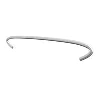 Lumanois Crochets de Gabion 100 pcs Acier galvanisé 20 cm Accessoires pour clôtures & portillons Argent,145620