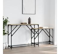 Lumanois Tables Console gigognes 2 pcs chêne Sonoma Bois d'ingénierie Tables d'appoint Brun,837803