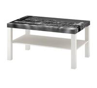 LUMASOUL Table d’appoint avec Motif Design - New York Table Basse 90 x 55 x 45 cm