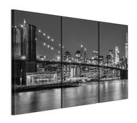 LUMASOUL Tableau Decoration Murale 3 Stück - Impression Sur Toile Stadt Motiv