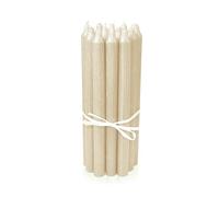 LUMELY Bougies Ivoire, paquet de 12, hauteur 29cm, Ø 2,2cm, durée de combustion env. 14 heures, Bougies chandelles (29 cm, Ivoire)