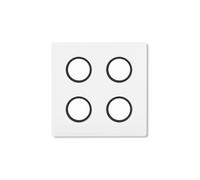 Lumen Center Italia Brick Quadro 4 Deckenleuchte, blanc / blanc, anneaux noir