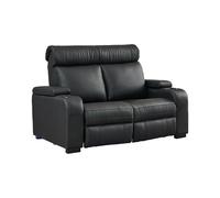 Lumene Hollywood Luxury III Cuir Synthétique Noir - Fauteuil de Cinéma 2 Places Love Chair