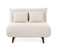 Best mobilier Banquette convertible clic-clac Lumi 1 place en velours côtelé Beige