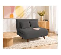 Best mobilier Banquette convertible Lumi Clic‑clac 1 place Velours côtelé Gris
