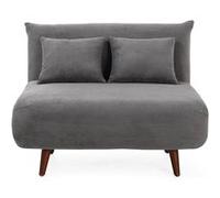 Best mobilier Banquette convertible Lumi Clic‑clac 1 place Velours côtelé Gris
