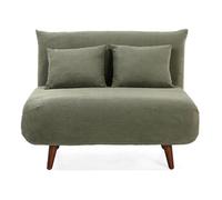 Best mobilier Banquette convertible clic-clac Lumi 1 place velours côtelé Vert