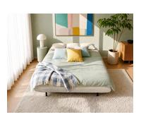 Bestmobilier Banquette clic-clac velours - Beige