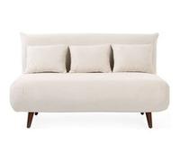 Bestmobilier Banquette clic-clac velours - Beige