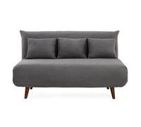 Bestmobilier Banquette clic-clac Lumi 2 places - Gris