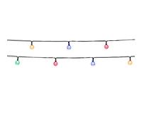 LUMI JARDIN Guirlande lumineuse solaire 20 globes scintillants LED multicolore FESTY COLOR 5.80m