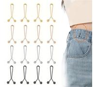 Lumi Zenva Lot De 16 Pinces De Serrage Pour Pantalon, Sans Couture, Pratiques Pour Jeans Trop Larges, Aspect Perlé Élégant, Discrètes Pour Ajuster Vos Tenues Au Quotidien