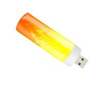 Lumière À Effet De Flamme LED - Ampoule À Flamme LED Rechargeable, Lumière D'étincelle USB, Feux De Cheminée Pour La Chambre, Décoration De Barre De Fête | 3,4 X 0,9 Po, Lanterne De Feu D'effet De