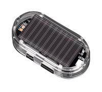 Lumière d'alarme solaire - LED de sécurité automatique, lampe dissuasive du vol, voyant d'avertissement de clignotement intérieur, clignotant d'alerte de véhicule, lumières d'alarme LED pour le tablea