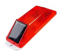Lumière d'avertissement solaire, balise clignotante LED étanche | Lampe pour construction, signalisation routière, crise, usage extérieur, rouge et jaune