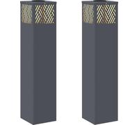 Lumière de chemin LED solaire 2 pcs Anthracite