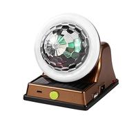 Lumière de discothèque à énergie solaire - Lampe de discothèque solaire colorée, lumière d'ambiance à LED multicolore, appareil d'éclairage paysager alimenté par le pour réunions de soirée en