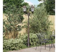 vidaXL Lumière de jardin bronze 68 x 20 x 235 cm aluminium et verre
