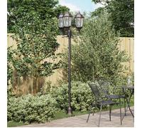 Lumière de jardin - Poteau 3 lampes E27 - Bronze - Métal - 241 cm