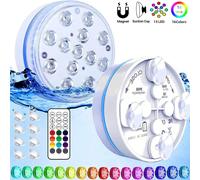 Lumière de piscine éclairage de piscine sous-marine 13LED lumière Submersible mise à jour IP68 projecteur extérieur pour Aquarium étang