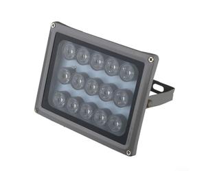 Lumière de remplissage infrarouge 850 nm 6 LED pour systèmes de caméra de sécurité CCTV extérieur 10 à 50 mètres DC12 V 2 A