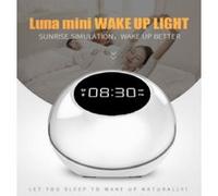 Lumière de réveil musicale, veilleuse, lumière d'aide au sommeil à bruit blanc, haut-parleur réveil Bluetooth coloré LED Blanc G
