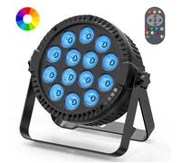 Lumière de Scène 140W - JAJALUYA 14 LED RGBW Lumières de Fête - DMX512 Pour Fête, Concert, Halloween, Noël, Mariage