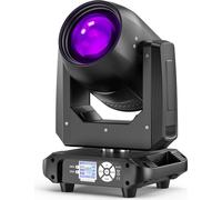 Lumière de scène DJ - Moving Head Beam/Spot - Puissance 200W - Prisme avec 18 facettes - DMX512/RDM, 14 canaux - Soundaktiv/Auto/Master-Slave - EU-Stecker
