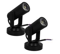 Lumière de Scène LED Faisceau 2 Pièces pour Ktv et Divertissement | Structure Compacte, , Économie D'énergie, Performance Stable, Plastique Noir