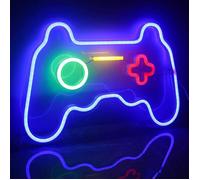 Lumière d'enseignes au néon en forme de manette de jeu, décoration murale, veilleuse LED alimentée par USB