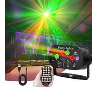 Lumière Disco, DJ Party Lumières, Mini LED Stage Lumiere avec Télécommande, Lampe Stroboscopique à Commande Vocale avec 2m Câble, Jeux de Lumiere pour Deco Karaoké Fete Mariage Anniversaire