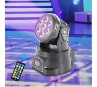Lumière DJ - Lumière de Scène - Lampe de Scène avec Perles LED 7 * 10W 4in1 - Lampe de Fête Multi-Effet Avec Télécommande DMX