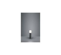 Trio-Leuchten Lampadaire sur pied Hoosic – aluminium, avec détecteur, anthracite/blanc, 30 cm